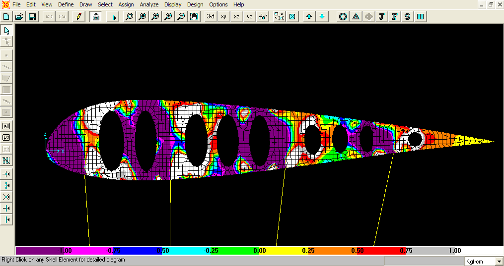 gnu airfoil FEM quad shell discretization