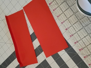 2 02. Measure and cut squares for harness attachment