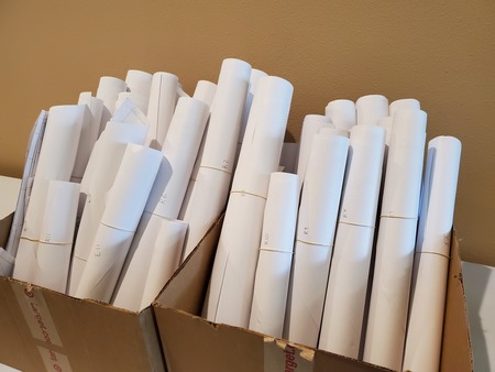 3 04. Plans prepared and ready for fabric