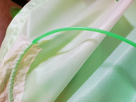 12 20. Inserting Nylon Rod Into Rod Pocket